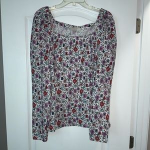 Women’s Floral Blouse from Loft! Size: Large — Color: Multi floral